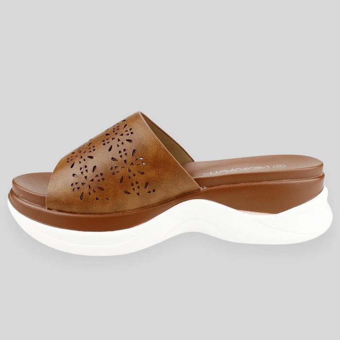 SANDALIAS MUJER NEW WALK MARRÓN CHUNKY - 3