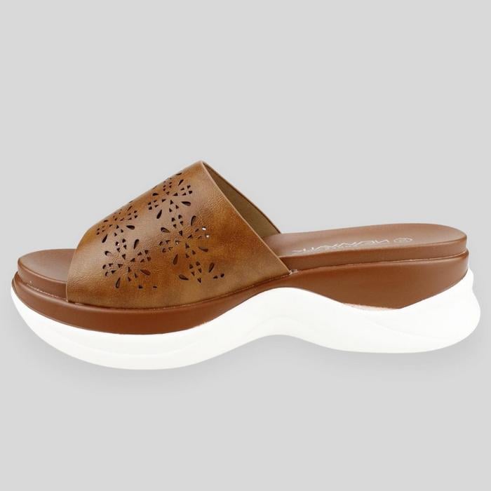 SANDALIAS MUJER NEW WALK MARRÓN CHUNKY - 3