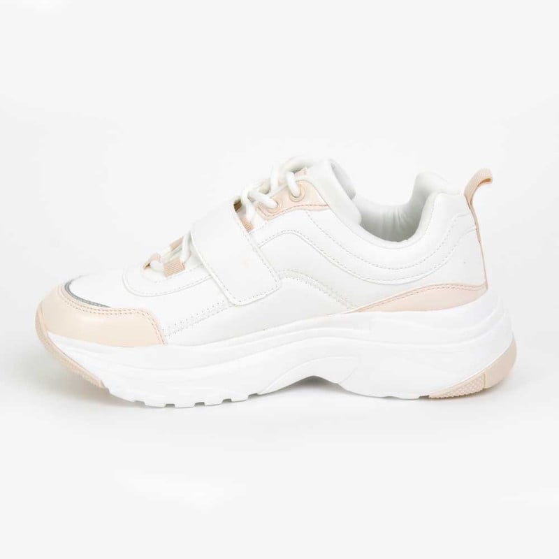 ZAPATILLAS MUJER AGUA DE COCO URBANAS BLANCO VELCRO - 3