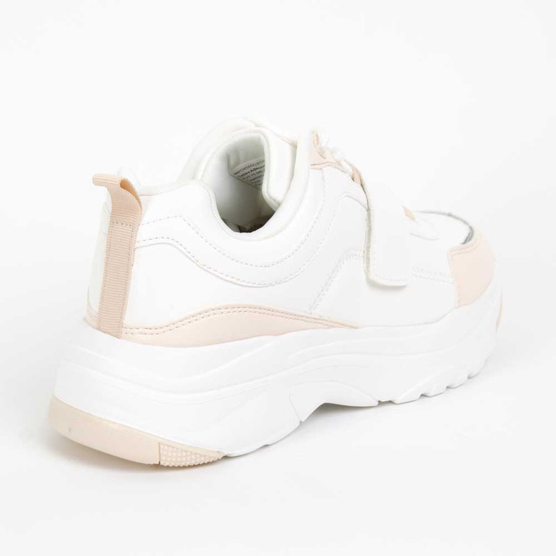 ZAPATILLAS MUJER AGUA DE COCO URBANAS BLANCO VELCRO - 4