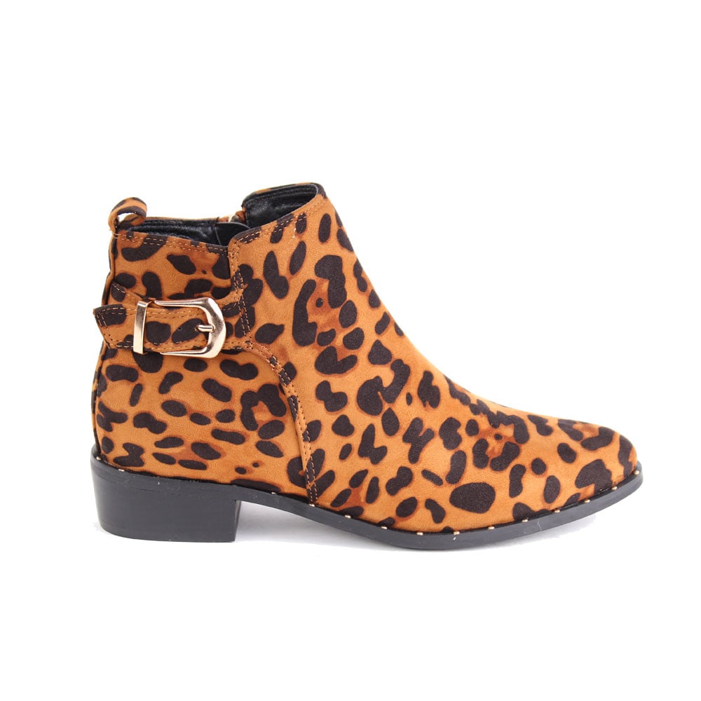 BOTÍN CAMEL AGUA DE COCO LEOPARDO CASUAL - 1