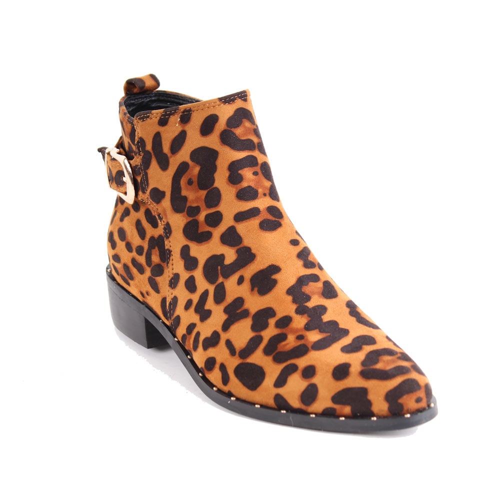 BOTÍN CAMEL AGUA DE COCO LEOPARDO CASUAL - 2