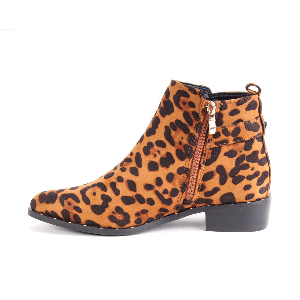 BOTÍN CAMEL AGUA DE COCO LEOPARDO CASUAL - 3