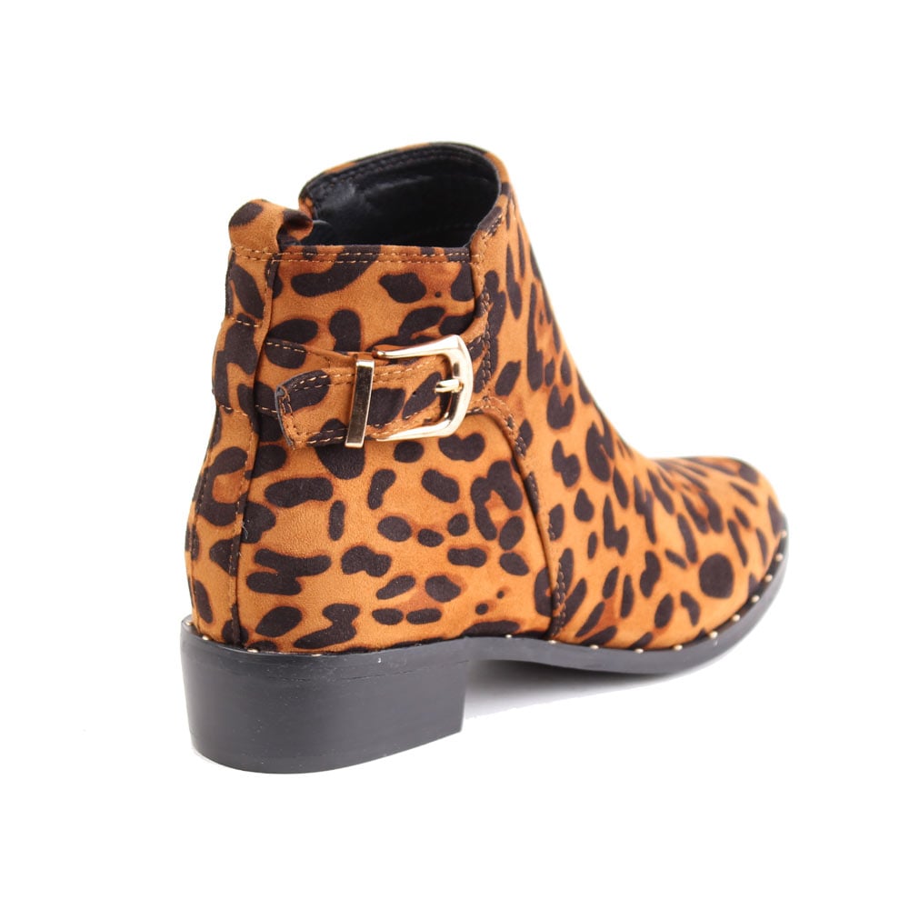 BOTÍN CAMEL AGUA DE COCO LEOPARDO CASUAL - 4