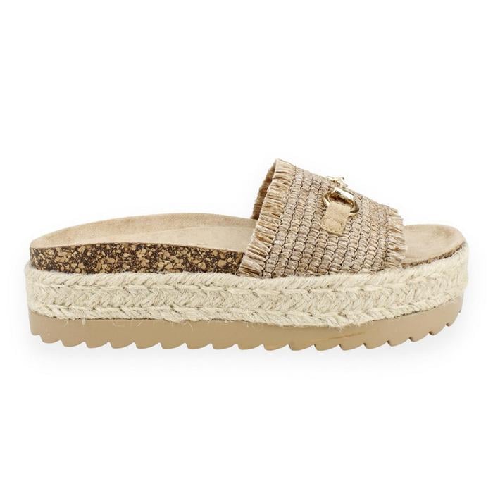 SANDALIAS MUJER NEW WALK MARRON PLATAFORMA