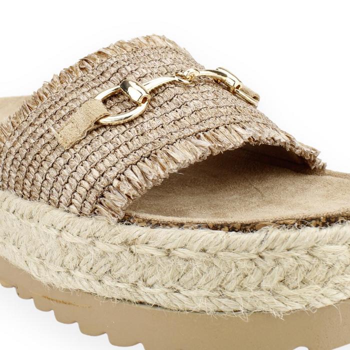 SANDALIAS MUJER NEW WALK MARRÓN PLATAFORMA - 4