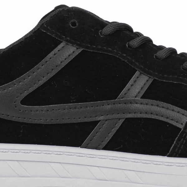 ZAPATILLAS HOMBRE NEW WALK CASUALES NEGRO RAYAS - 4