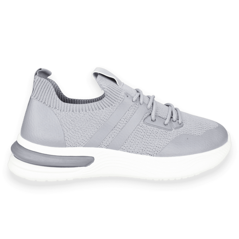 ZAPATILLAS HOMBRE NEW WALK URBANAS GRIS RAYAS - 1