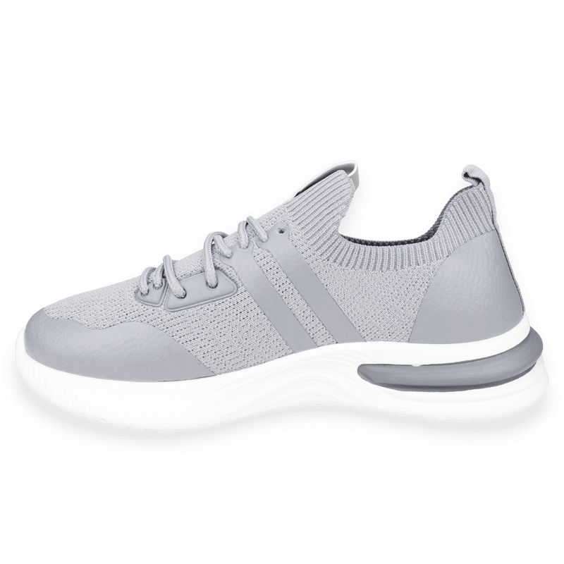 ZAPATILLAS HOMBRE NEW WALK URBANAS GRIS RAYAS - 3
