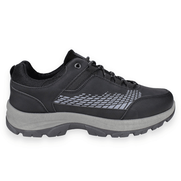 ZAPATILLAS HOMBRE NEW WALK OUTDOOR NEGRO RAYAS - 1