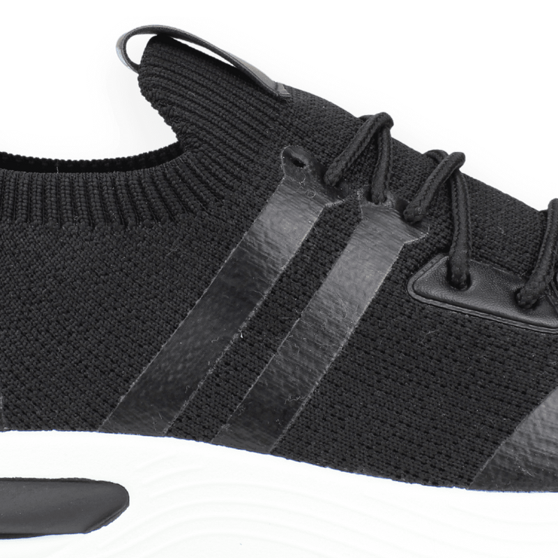 ZAPATILLAS HOMBRE NEW WALK URBANAS NEGRO RAYAS - 4