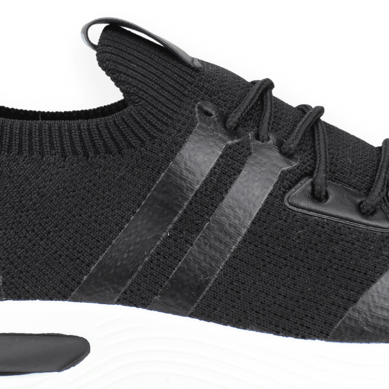 ZAPATILLAS HOMBRE NEW WALK URBANAS NEGRO RAYAS - 4