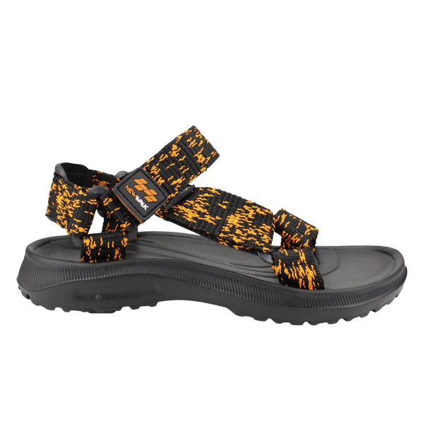 SANDALIAS MUJER NEW WALK NARANJO VELCRO RAYAS NARANJA - 1