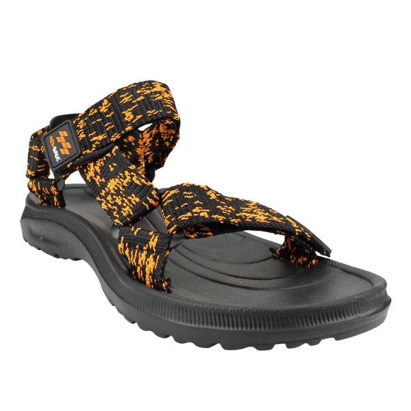 SANDALIAS MUJER NEW WALK NARANJO VELCRO RAYAS NARANJA - 2