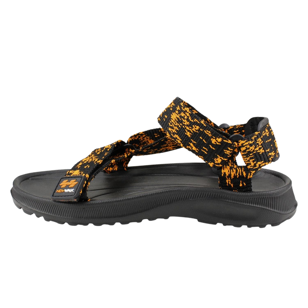 SANDALIAS MUJER NEW WALK NARANJO VELCRO RAYAS NARANJA - 3