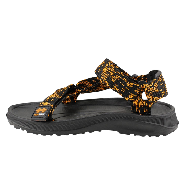 SANDALIAS MUJER NEW WALK NARANJO VELCRO RAYAS NARANJA - 3
