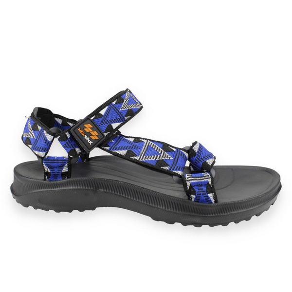 SANDALIAS HOMBRE NEW WALK AZUL ABIERTA VELCRO - 1