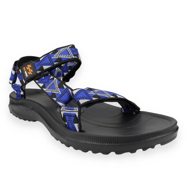 SANDALIAS HOMBRE NEW WALK AZUL ABIERTA VELCRO - 2