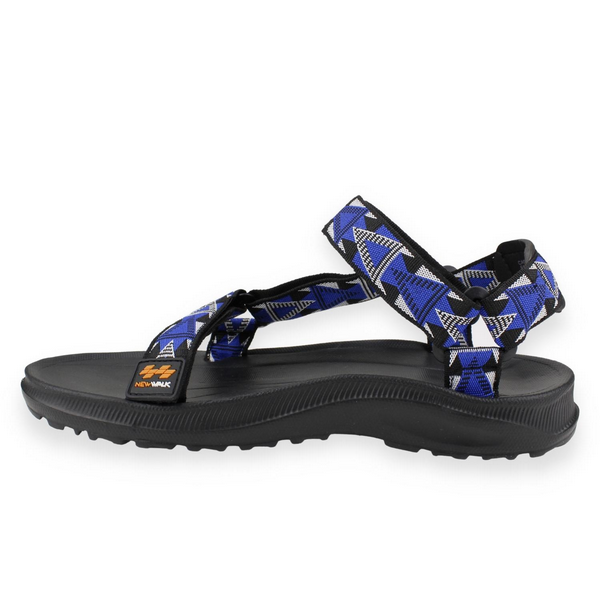 SANDALIAS HOMBRE NEW WALK AZUL ABIERTA VELCRO - 3
