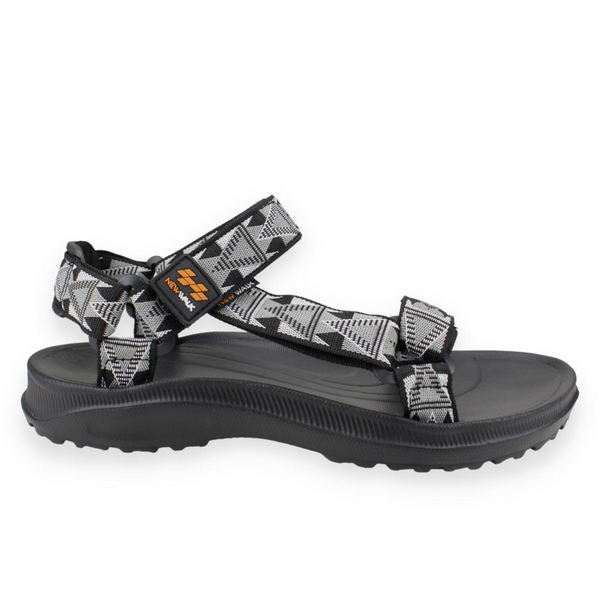 SANDALIAS HOMBRE NEW WALK GRIS ABIERTA VELCRO - 1