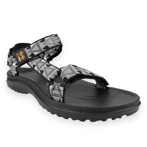 SANDALIAS HOMBRE NEW WALK GRIS ABIERTA VELCRO - 2