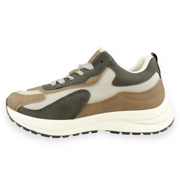ZAPATILLA NEW WALK BICOLOR BEIGE - 3