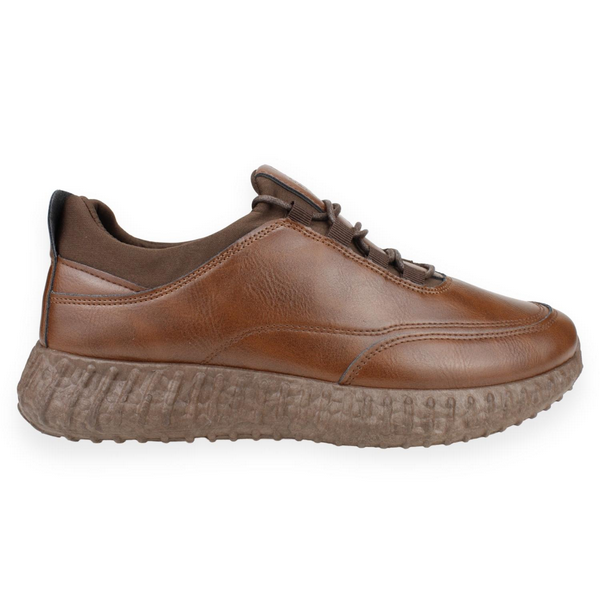 ZAPATILLAS HOMBRE NEW WALK CASUALES CAFÉ ELEGANTE - 1
