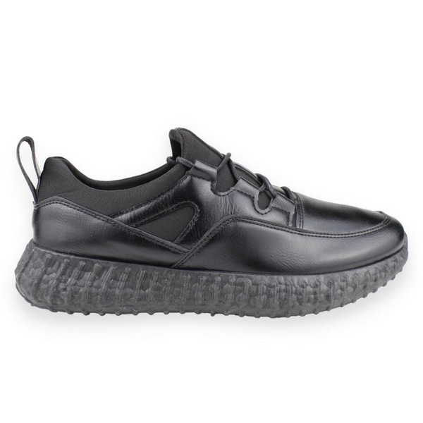 ZAPATILLAS HOMBRE NEW WALK CASUALES NEGRO CLÁSICA - 1