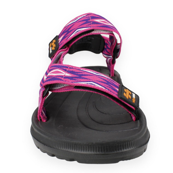 SANDALIA NEW WALK VELCRO ROMBOS FUCSIA - 3