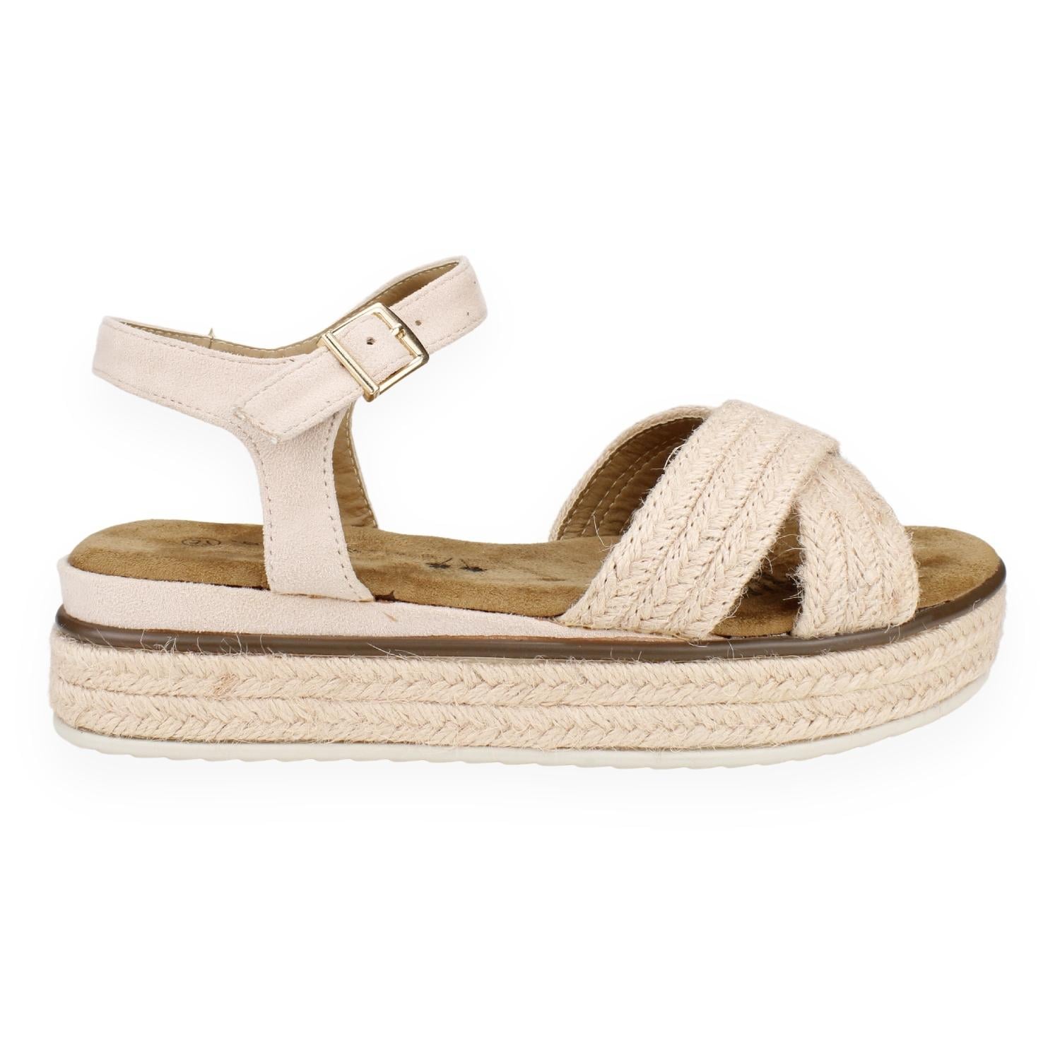 SANDALIAS MUJER AGUA DE COCO NUDE CLAVEL - 1