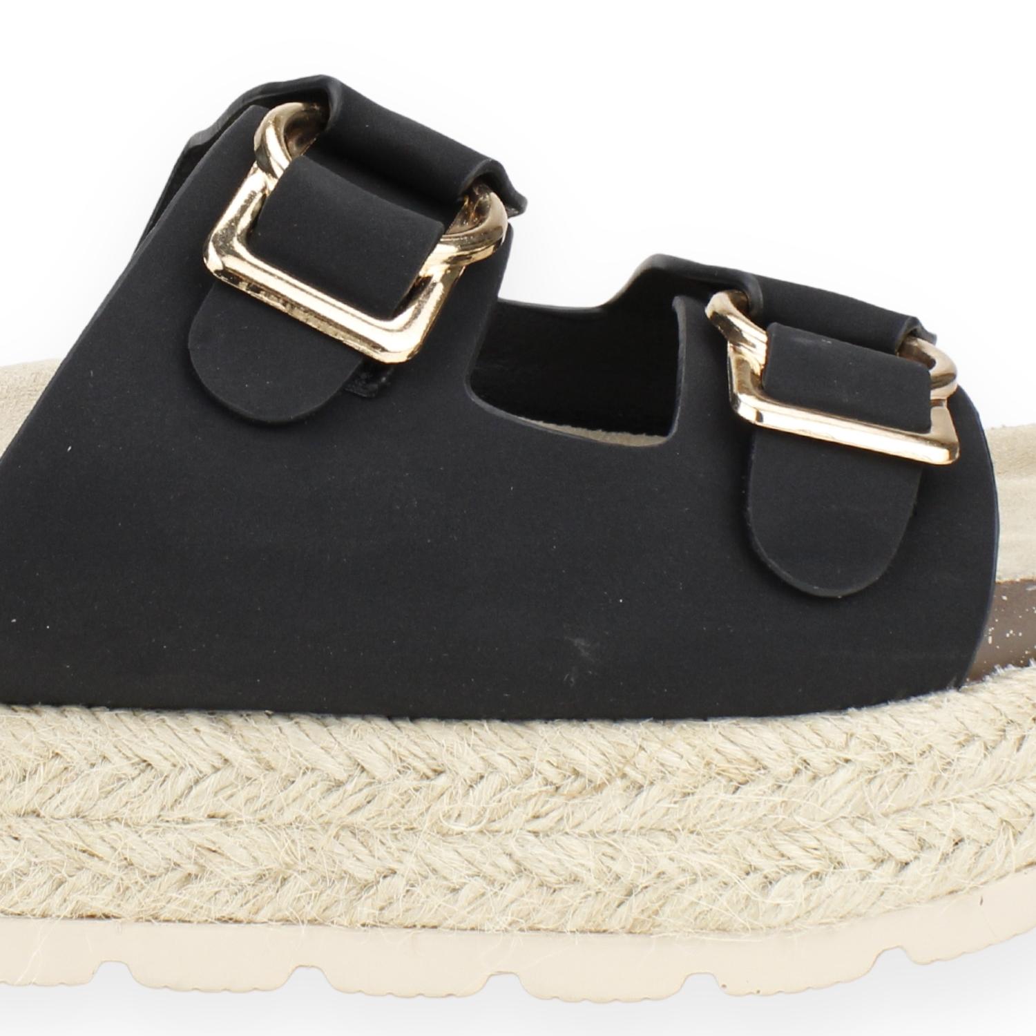 SANDALIAS MUJER AGUA DE COCO NEGRO ANTURIO - 5