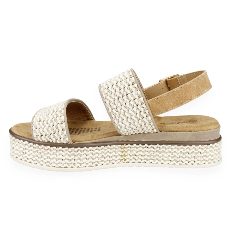 SANDALIAS MUJER AGUA DE COCO TAUPE CALÉNDULA - 3