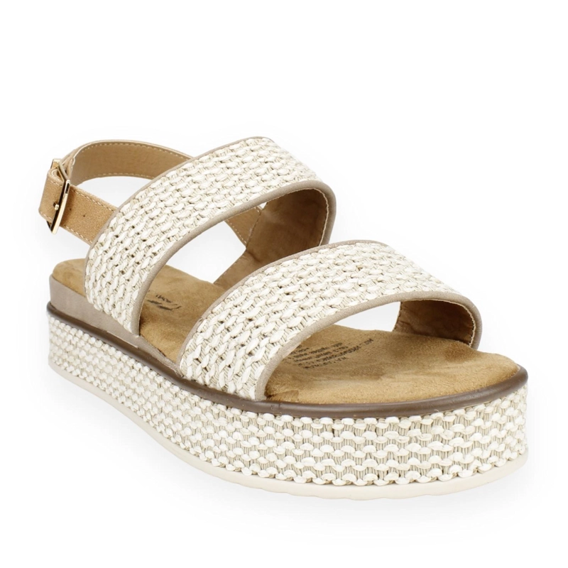 SANDALIAS MUJER AGUA DE COCO TAUPE CALÉNDULA - 5