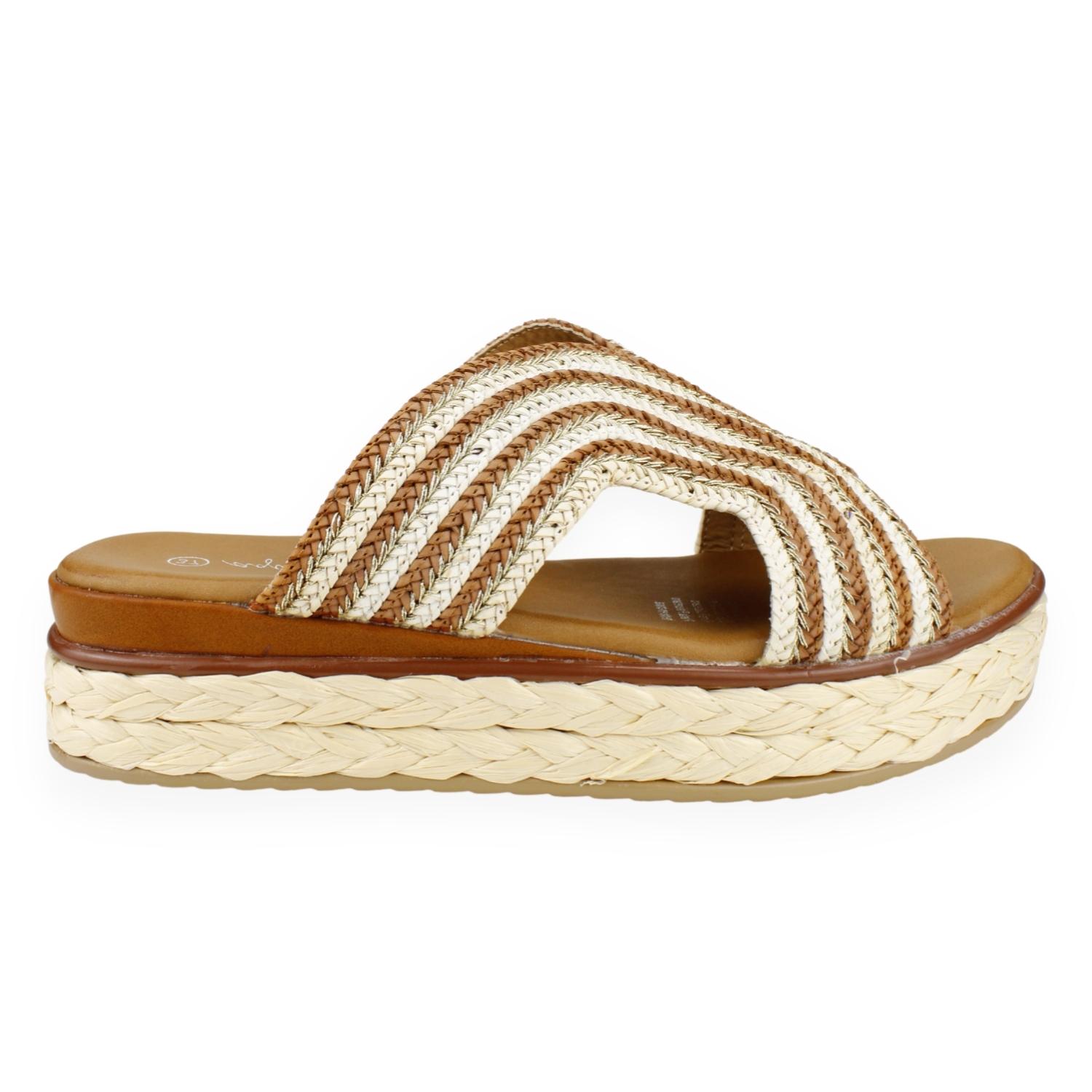 SANDALIA AGUA DE COCO MARGARITA CAMEL - 1