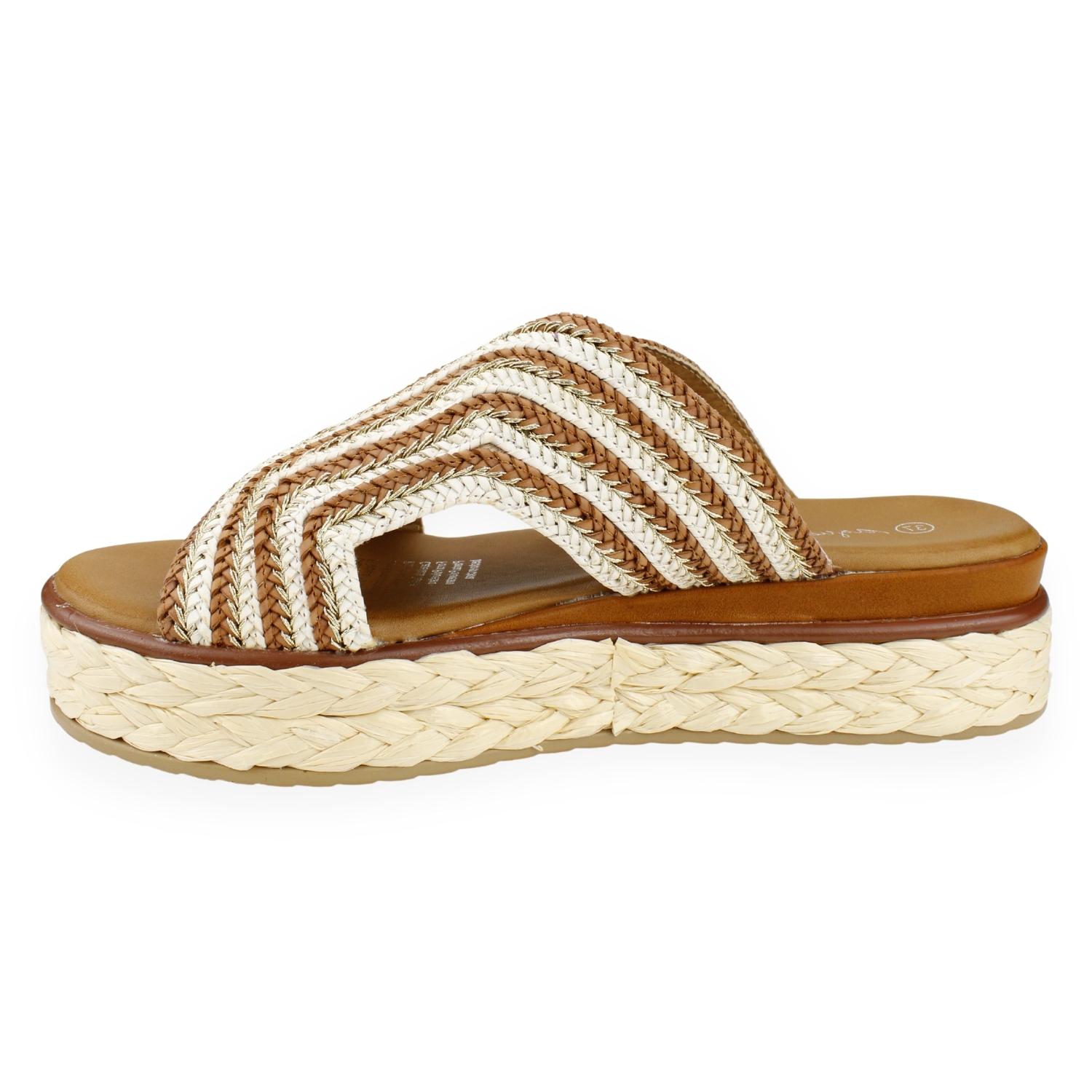 SANDALIA AGUA DE COCO MARGARITA CAMEL - 5