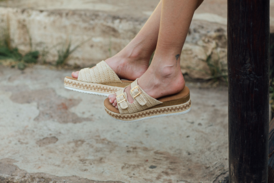 SANDALIAS MUJER AGUA DE COCO BEIGE LAVANDA - 2