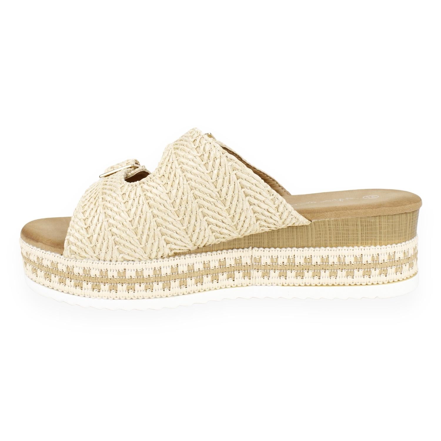 SANDALIAS MUJER AGUA DE COCO BEIGE LAVANDA - 3