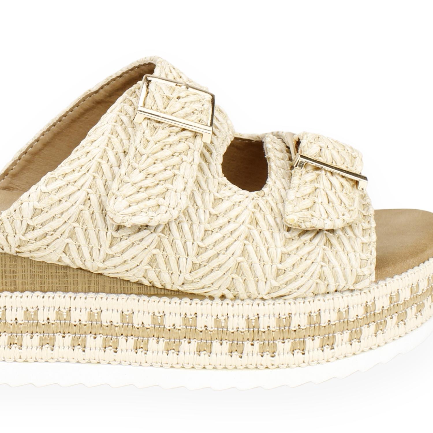 SANDALIAS MUJER AGUA DE COCO BEIGE LAVANDA - 4
