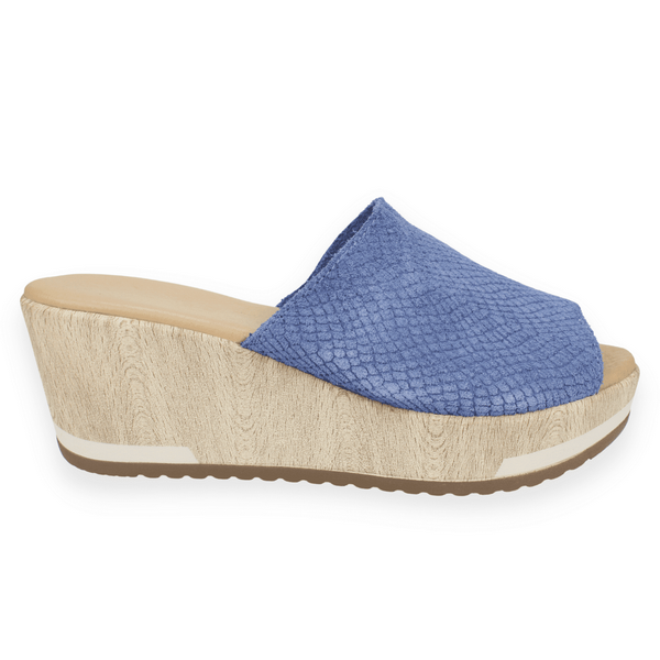 SANDALIAS MUJER CARMELA CUERO DENIM - 1