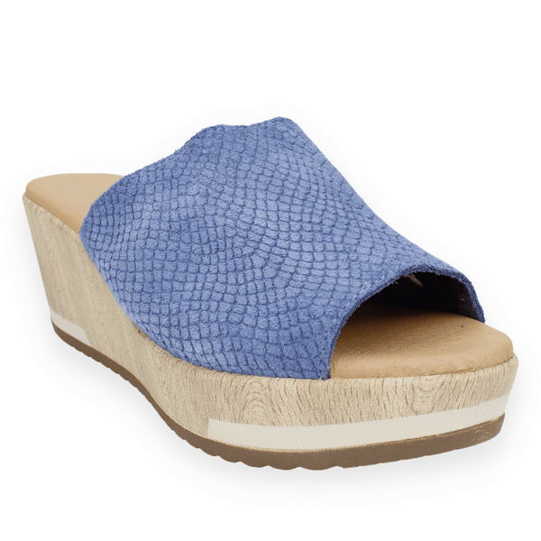 SANDALIAS MUJER CARMELA CUERO DENIM - 2