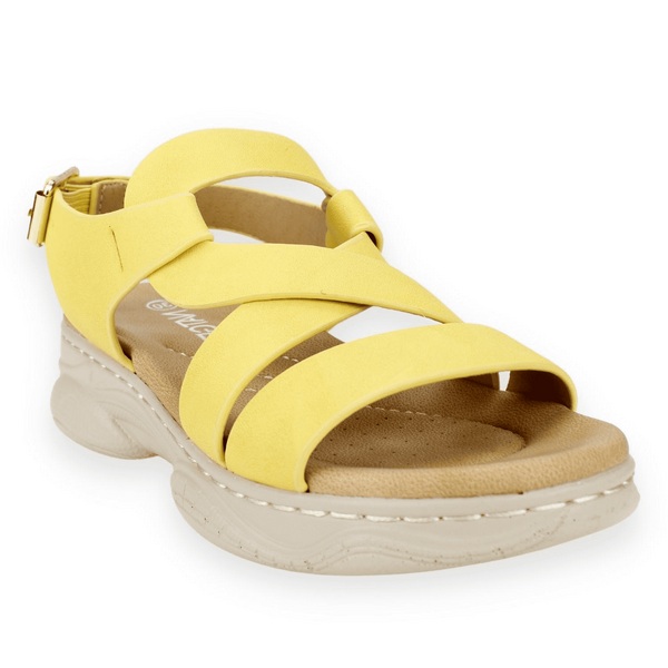 SANDALIA NAT GEO KIDS TRENZA AMARILLA - 2