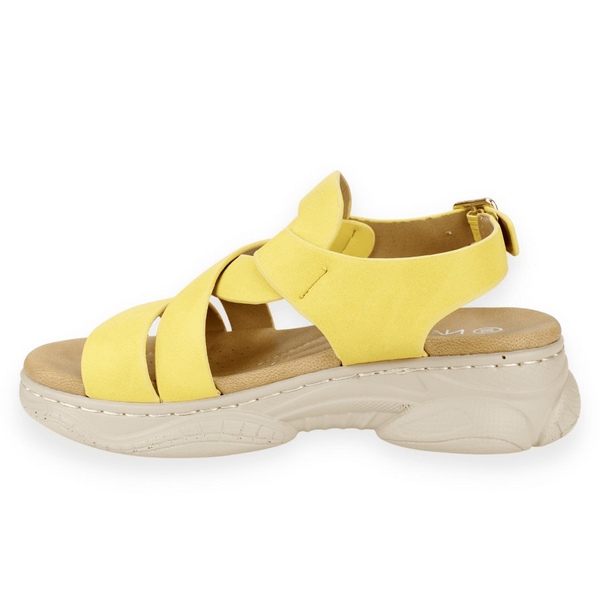 SANDALIA NAT GEO KIDS TRENZA AMARILLA - 3