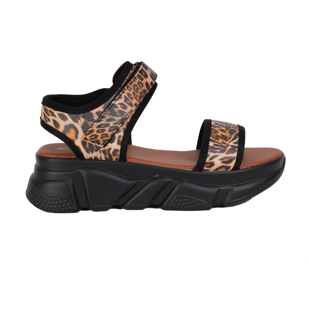 SANDALIAS MUJER AGUA DE COCO PRINT BLACK - 1