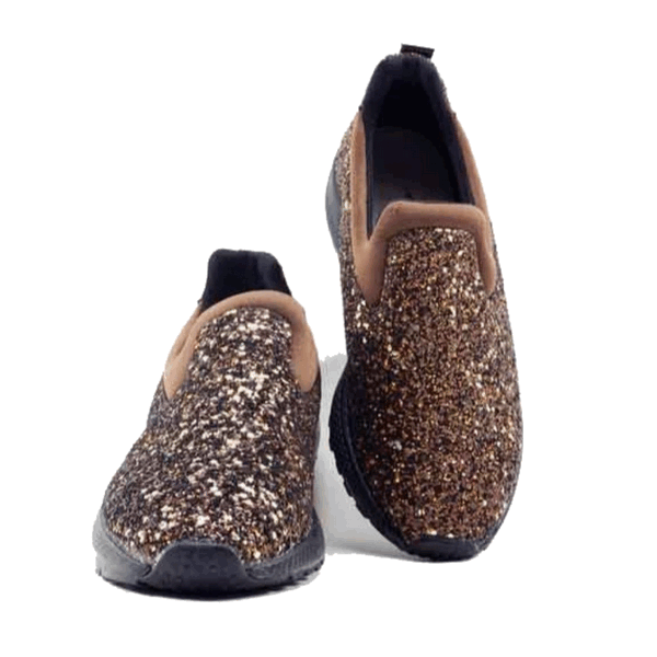 ZAPATILLAS MUJER AGUA DE COCO URBANAS CAFÉ GLITTER - 2