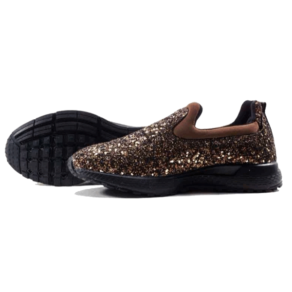 ZAPATILLAS MUJER AGUA DE COCO URBANAS CAFÉ GLITTER - 4