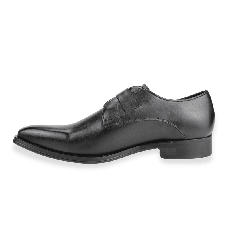 ZAPATO VERSACE 1969 BROCHE CUERO NEGRO - 3