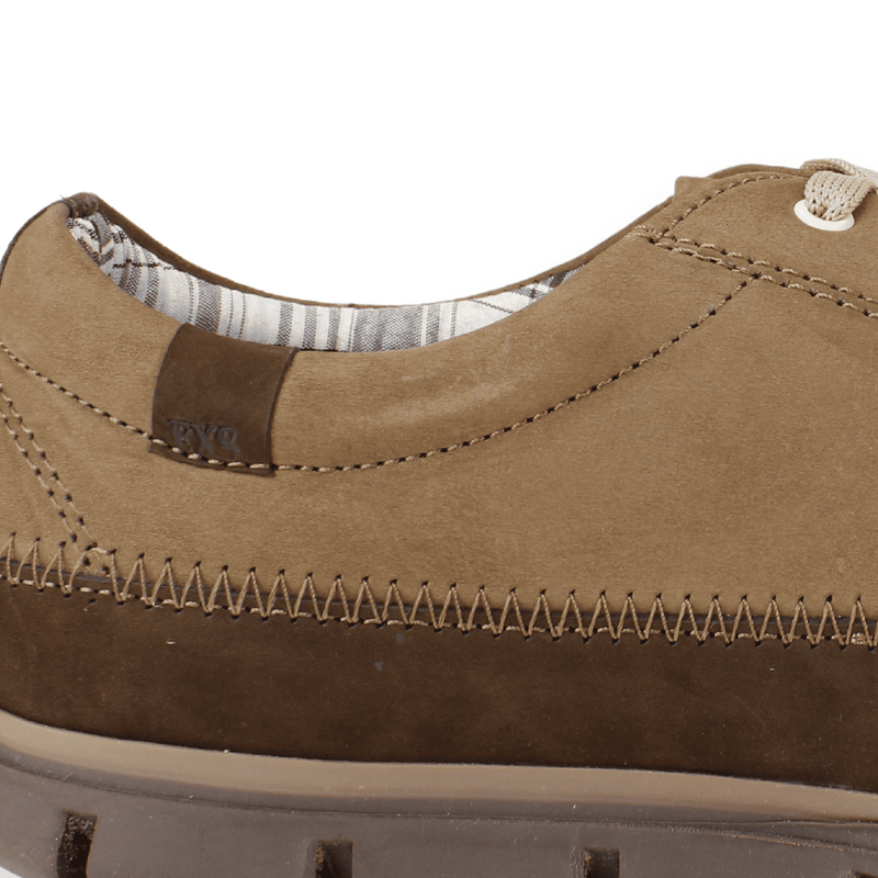 ZAPATO EXS CUERO BITONO CAFE - 4