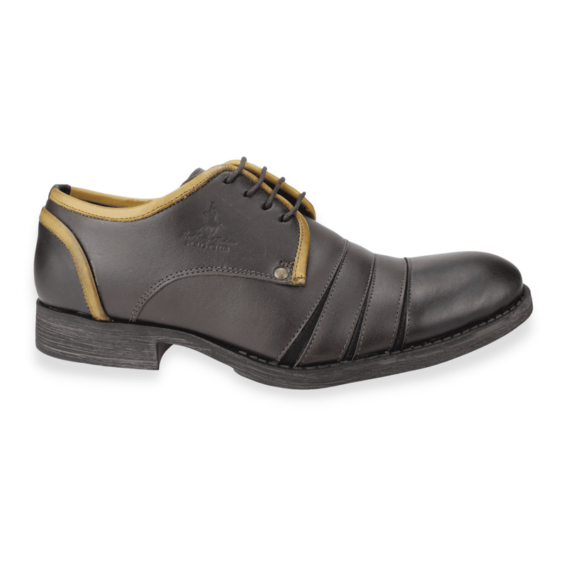 ZAPATO POLO CLUB CASUAL CUERO CAFE - 1