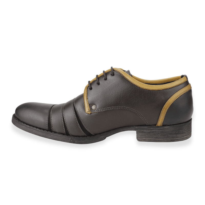 ZAPATO POLO CLUB CASUAL CUERO CAFE - 3