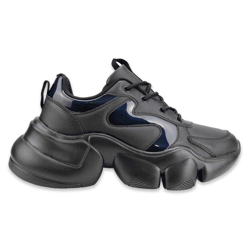 ZAPATILLA NEW WALK CHUNKY NEGRA - 1